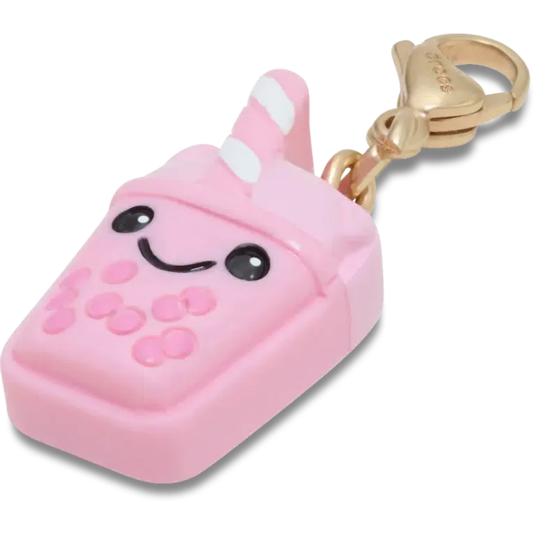 Niedlicher rosa Boba-Anhänger – Jibbitz-Schuhanhänger Niedlicher rosa Boba-Anhänger – Jibbitz-Schuhanhänger