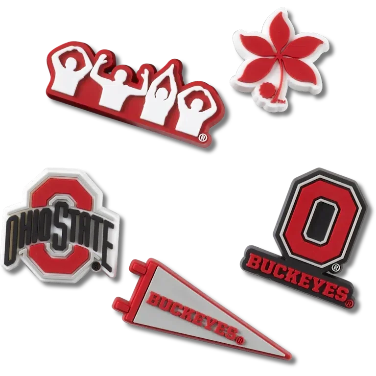 Ohio State University 5er-Pack Jibbitz-Anstecker Ohio State University 5er-Pack Jibbitz-Anstecker