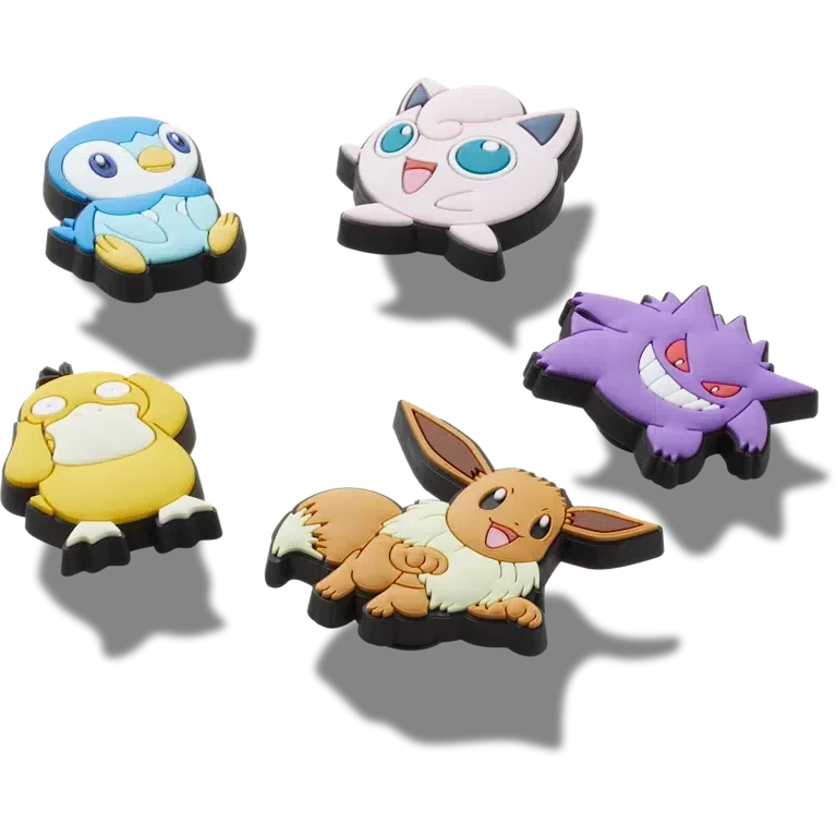 Pokémon-Mischung, 5er-Pack Jibbitz-Anstecker Pokémon-Mischung, 5er-Pack Jibbitz-Anstecker