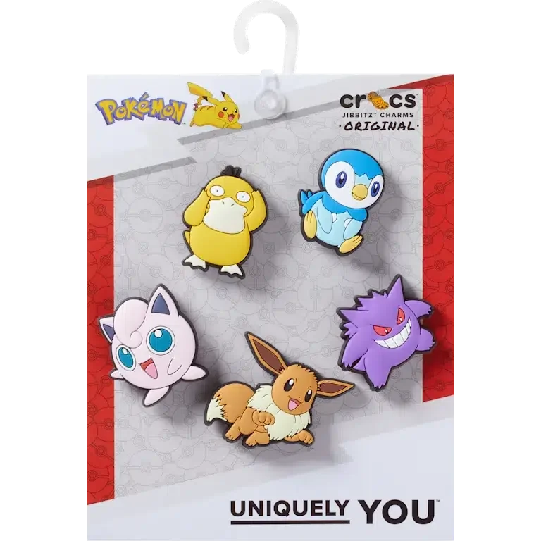 Pokémon-Mischung, 5er-Pack Jibbitz-Anstecker Pokémon-Mischung, 5er-Pack Jibbitz-Anstecker