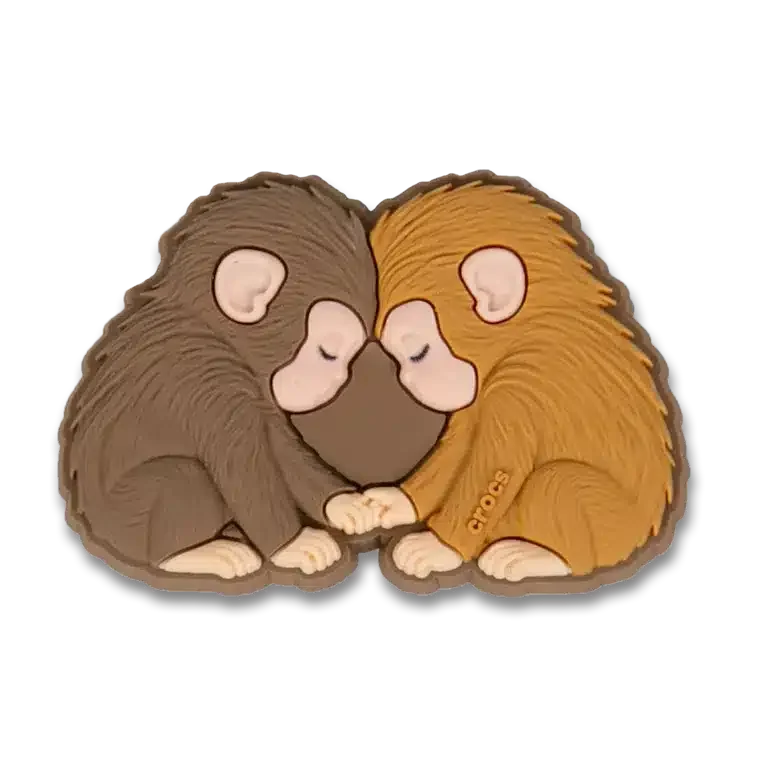 „Punch the Monkey and His Bestie“ Jibbitz-Schuhanhänger „Punch the Monkey and His Bestie“ Jibbitz-Schuhanhänger