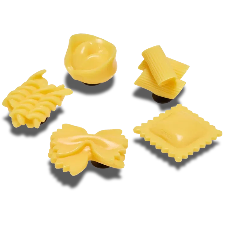 Realistische Pasta – 5er-Pack Jibbitz-Anstecker Realistische Pasta – 5er-Pack Jibbitz-Anstecker