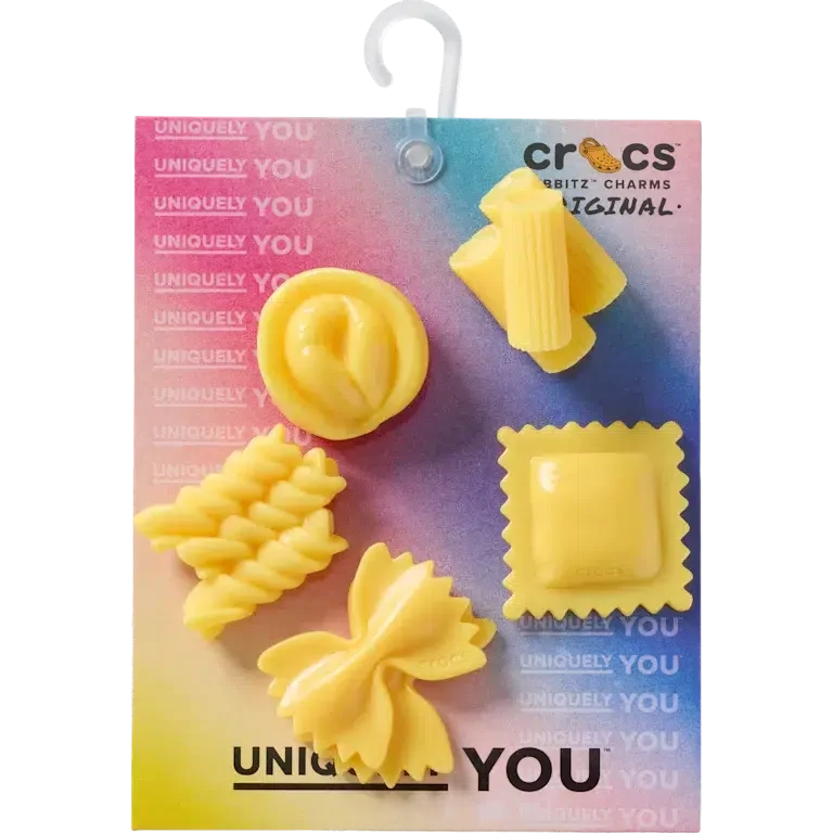 Realistische Pasta – 5er-Pack Jibbitz-Anstecker Realistische Pasta – 5er-Pack Jibbitz-Anstecker