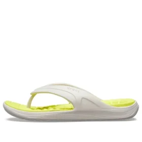 Reviva Stylish Zehentrenner mit rundem Zehenbereich „White Yellow“ Reviva Stylish Zehentrenner mit rundem Zehenbereich „White Yellow“
