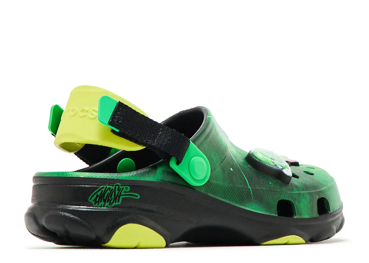 Ron English x All-Terrain Clog für Kinder „Area 54 – Green Galaxy“ Ron English x All-Terrain Clog für Kinder „Area 54 – Green Galaxy“
