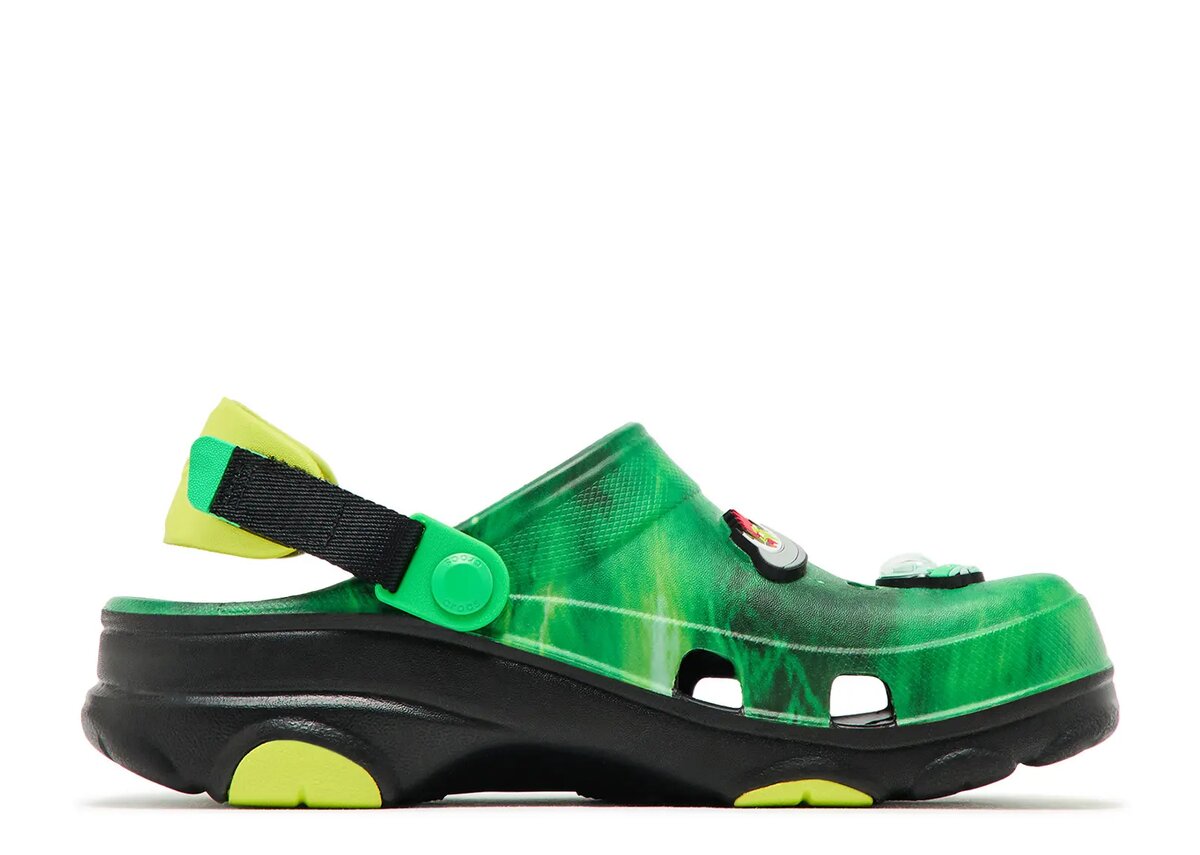 Ron English x All-Terrain Clog für Kinder „Area 54 – Green Galaxy“ Ron English x All-Terrain Clog für Kinder „Area 54 – Green Galaxy“
