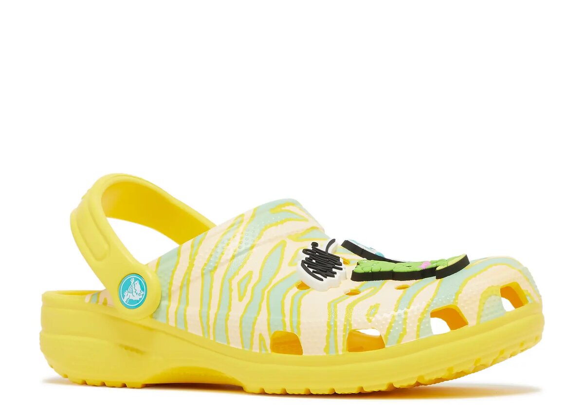 Ron English x Classic Clog Kids „Party Animals – Zebra Lemon“ Ron English x Classic Clog Kids „Party Animals – Zebra Lemon“