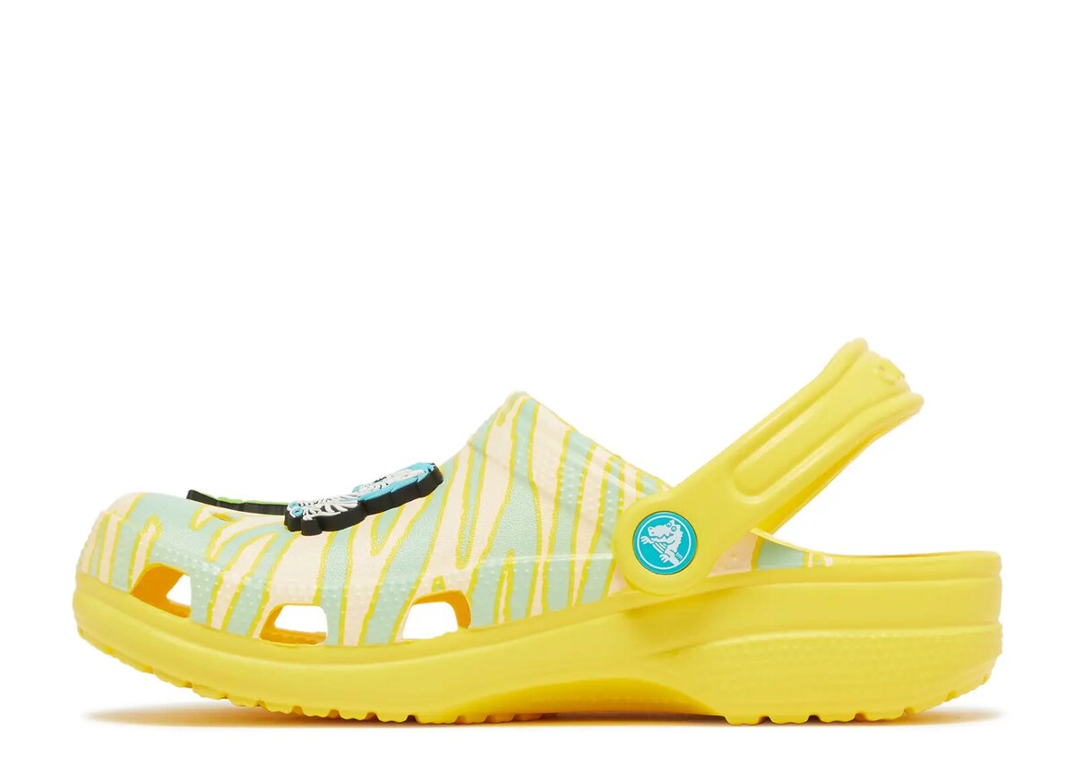 Ron English x Classic Clog Kids „Party Animals – Zebra Lemon“ Ron English x Classic Clog Kids „Party Animals – Zebra Lemon“
