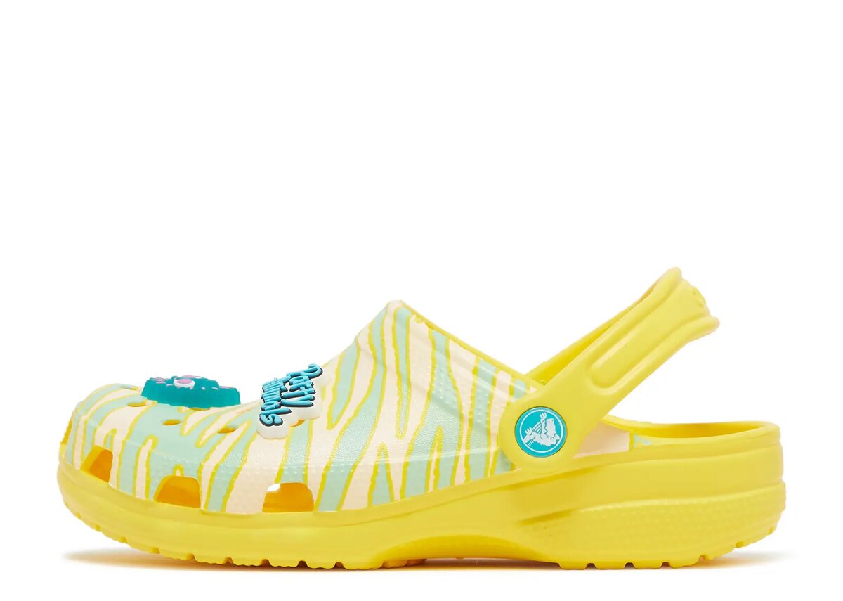 Ron English x Classic Clog Kids „Party Animals – Zebra Lemon“ Ron English x Classic Clog Kids „Party Animals – Zebra Lemon“