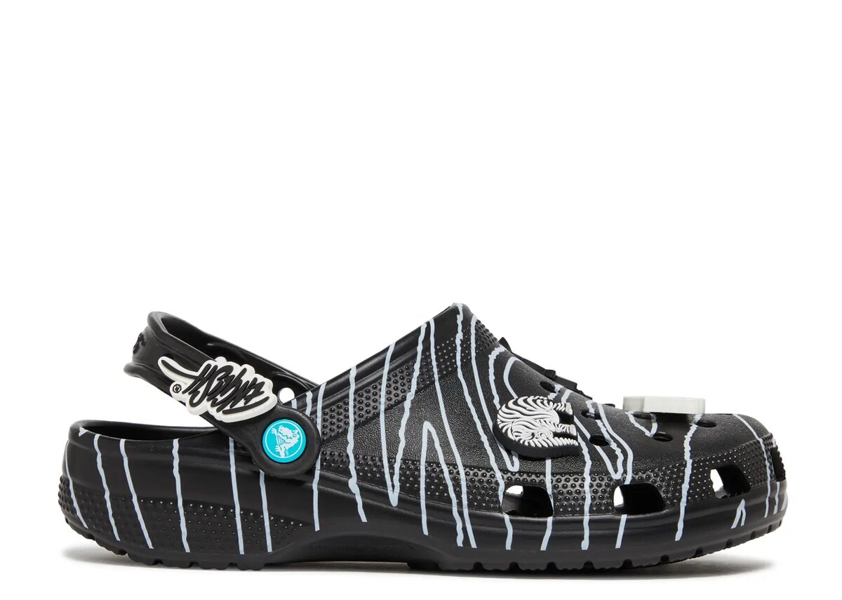 Ron English x Classic Clog „Party Animals – Zebra Black“ Ron English x Classic Clog „Party Animals – Zebra Black“