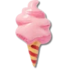 Rosa „Cotton Candy“ Jibbitz-Anstecker Rosa „Cotton Candy“ Jibbitz-Anstecker