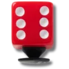 Rote Würfel-Jibbitz™-Anstecker Rote Würfel-Jibbitz™-Anstecker