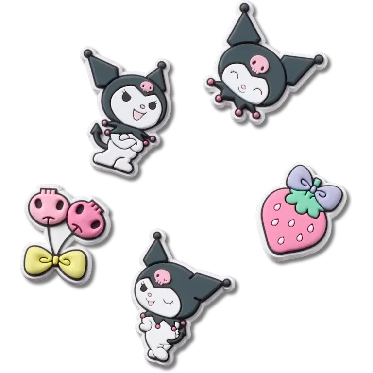 Sanrio Kuromi 5er-Pack Jibbitz-Anstecker Sanrio Kuromi 5er-Pack Jibbitz-Anstecker