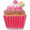 Schokoladen-Cupcake-Jibbitz-Anstecker Schokoladen-Cupcake-Jibbitz-Anstecker