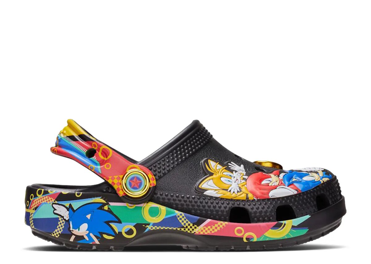 SEGA Sonic The Hedgehog x Crocs Classic Clog TD „Black Multi Color“ SEGA Sonic The Hedgehog x Crocs Classic Clog TD „Black Multi Color“