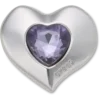 Silber- und lila Smt Gem Heart Jibbitz™-Anstecker Silber- und lila Smt Gem Heart Jibbitz™-Anstecker