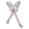 Silberne Jibbitz-Anstecker „Meta-Schmetterling“ mit Perlen Silberne Jibbitz-Anstecker „Meta-Schmetterling“ mit Perlen