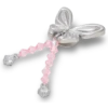Silberne Jibbitz-Anstecker „Meta-Schmetterling“ mit Perlen Silberne Jibbitz-Anstecker „Meta-Schmetterling“ mit Perlen