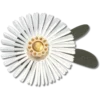 Silberne Jibbitz-Anstecker mit Paillettenblume Silberne Jibbitz-Anstecker mit Paillettenblume