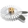 Silberne Jibbitz-Anstecker mit Paillettenblume Silberne Jibbitz-Anstecker mit Paillettenblume
