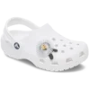 Silberne Jibbitz-Anstecker mit Paillettenblume Silberne Jibbitz-Anstecker mit Paillettenblume