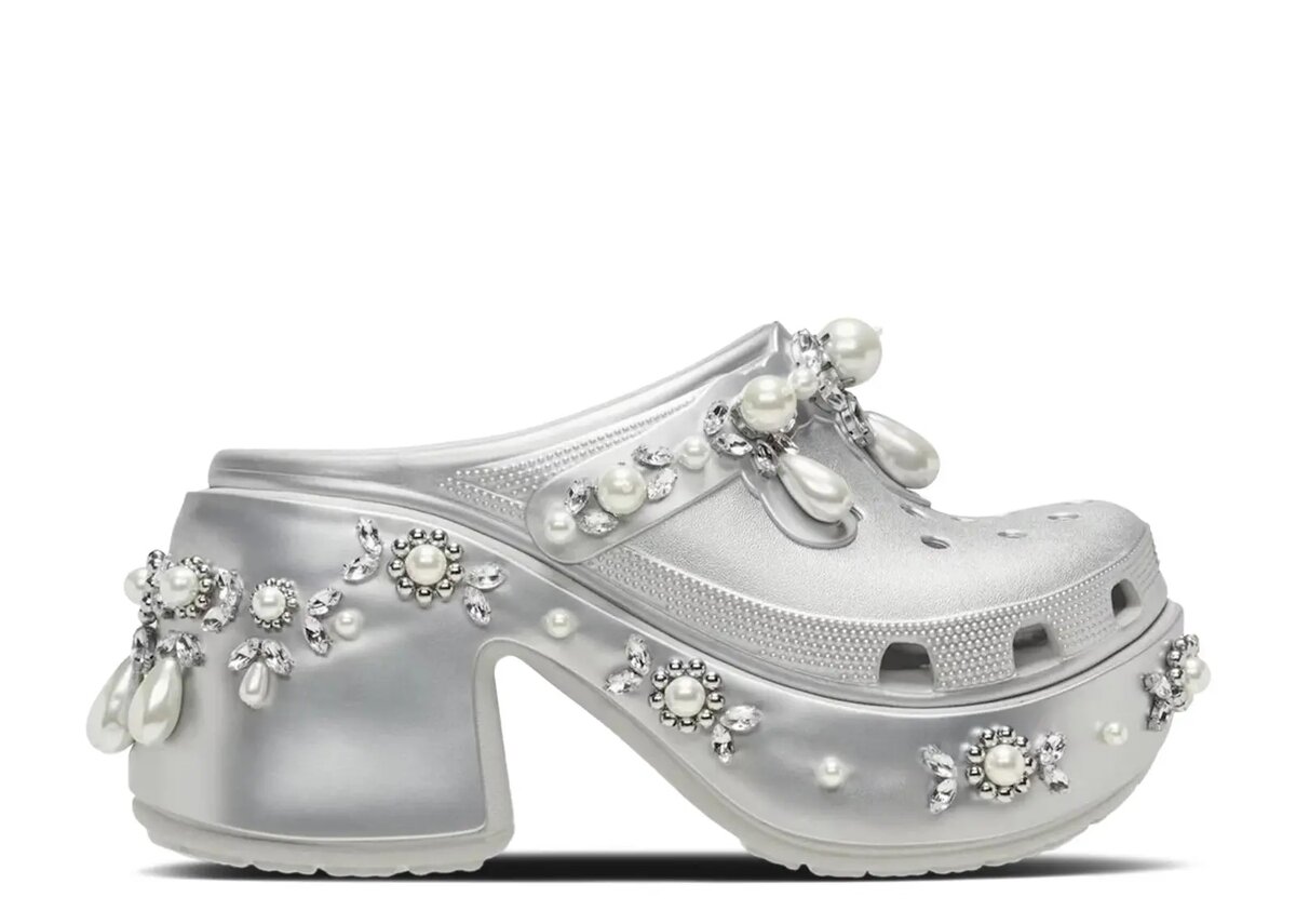 Simone Rocha x Siren Spiked Clog „Metallic Silver“ Simone Rocha x Siren Spiked Clog „Metallic Silver“
