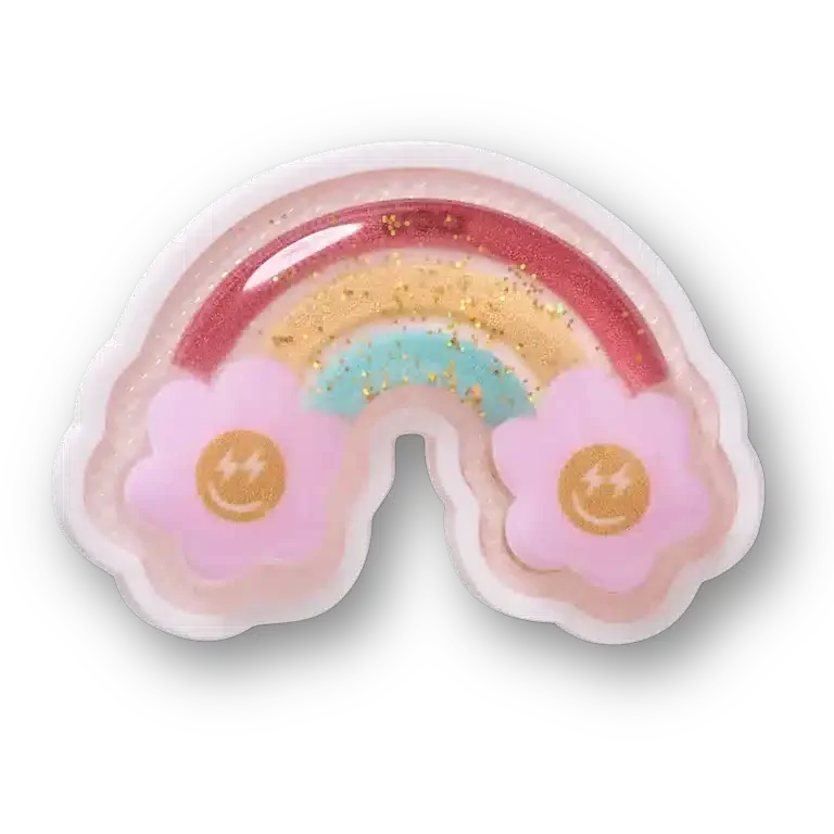 Squish-gefüllte Jibbitz-Anstecker „Daisy Rainbow“ Squish-gefüllte Jibbitz-Anstecker „Daisy Rainbow“