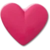 Stacked Pink Heart Jibbitz™-Anstecker Stacked Pink Heart Jibbitz™-Anstecker