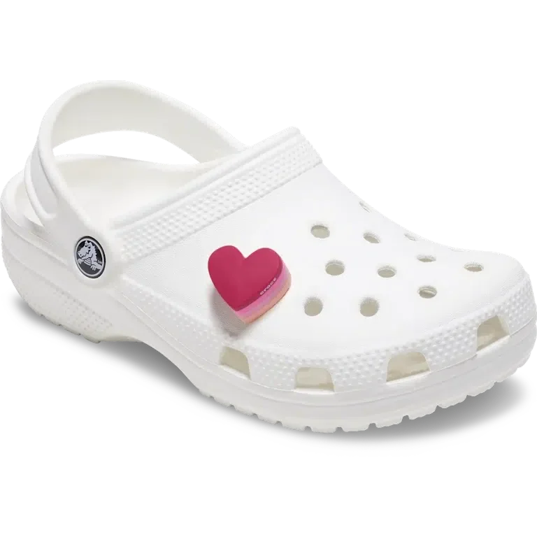 Stacked Pink Heart Jibbitz™-Anstecker Stacked Pink Heart Jibbitz™-Anstecker