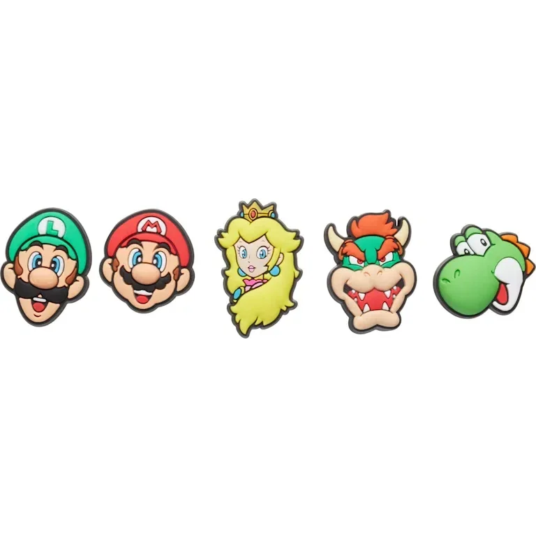 Super Mario™ 5er-Pack Jibbitz-Schuhanhänger Super Mario™ 5er-Pack Jibbitz-Schuhanhänger