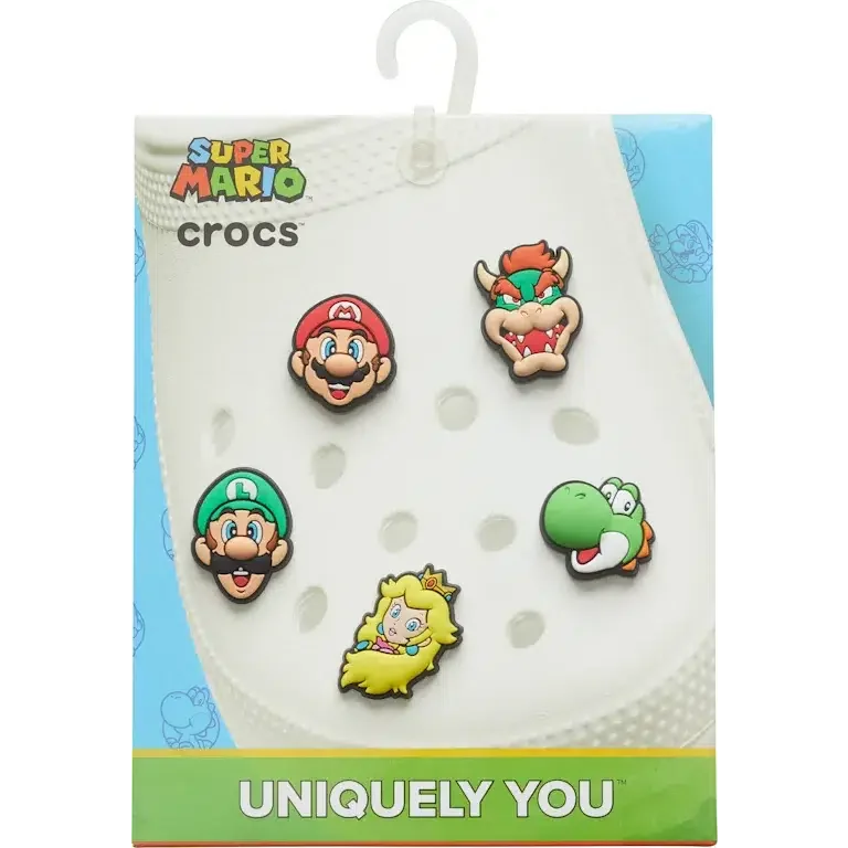 Super Mario™ 5er-Pack Jibbitz-Schuhanhänger Super Mario™ 5er-Pack Jibbitz-Schuhanhänger