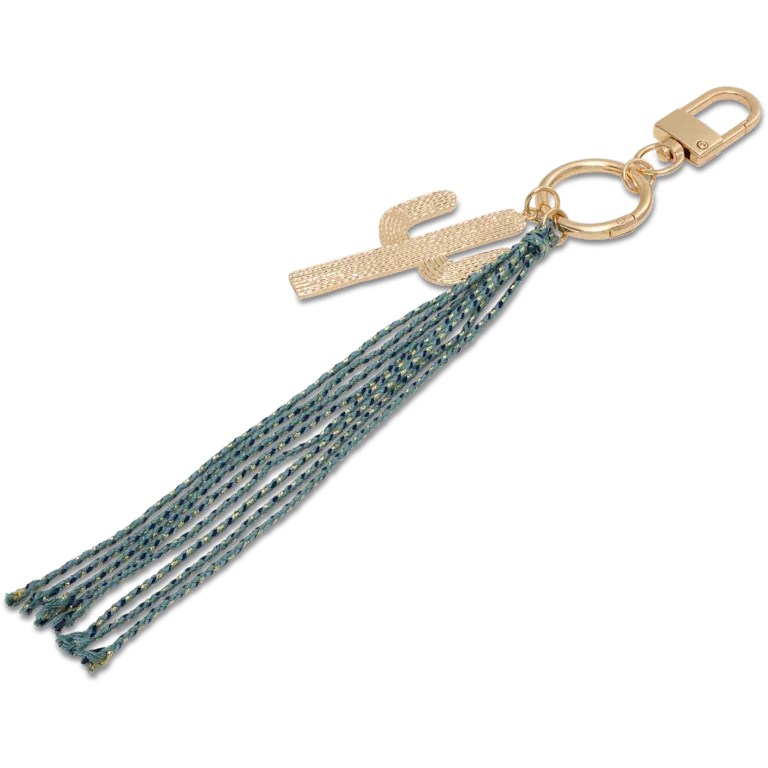 Taschenanhänger mit Kaktus-Quaste Taschenanhänger mit Kaktus-Quaste