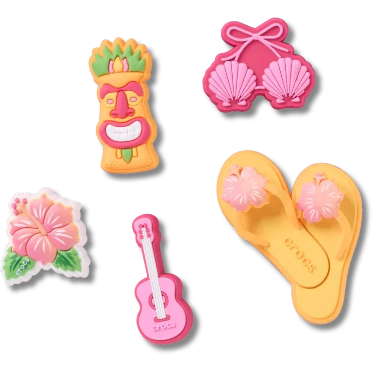 Tiki Vacation 5er-Pack Jibbitz-Anstecker Tiki Vacation 5er-Pack Jibbitz-Anstecker