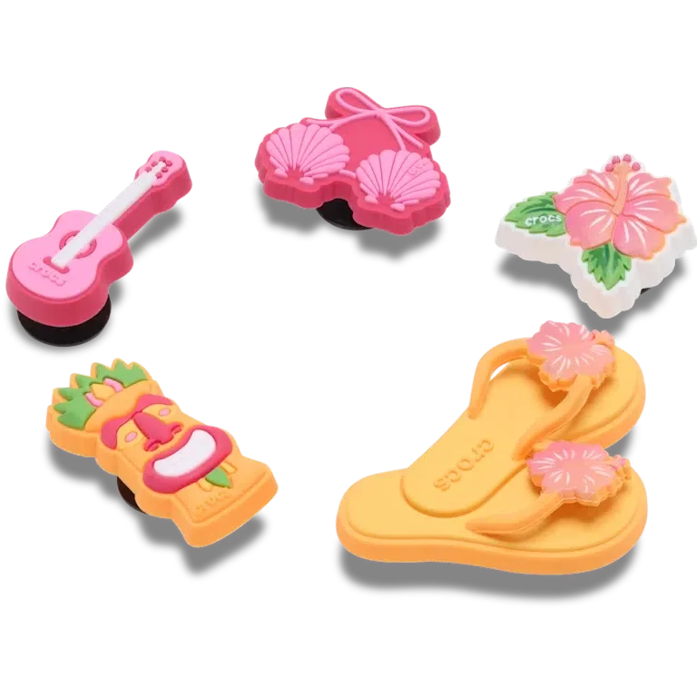 Tiki Vacation 5er-Pack Jibbitz-Anstecker Tiki Vacation 5er-Pack Jibbitz-Anstecker