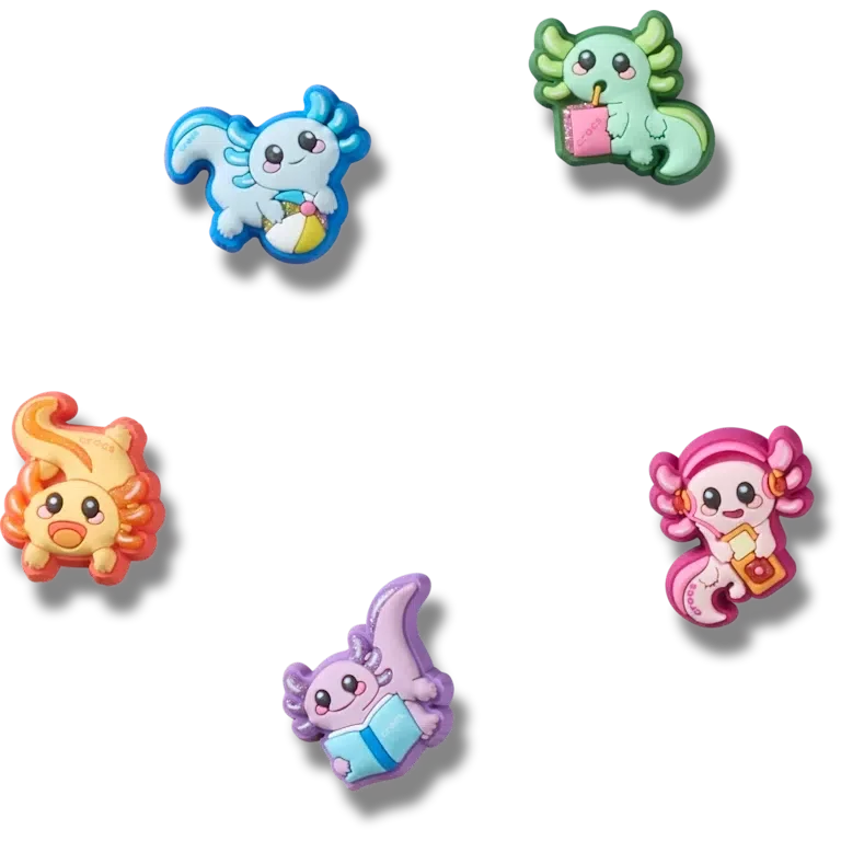 Tiny Axolotls 5er-Pack Jibbitz-Anstecker Tiny Axolotls 5er-Pack Jibbitz-Anstecker