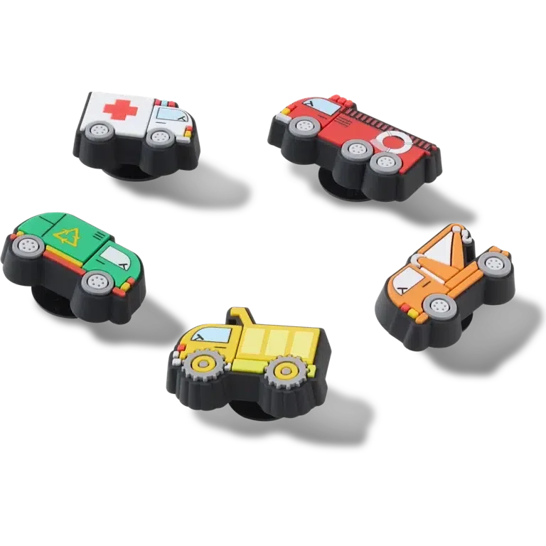 „Tiny Work Trucks“ – 5er-Pack Jibbitz-Anstecker „Tiny Work Trucks“ – 5er-Pack Jibbitz-Anstecker