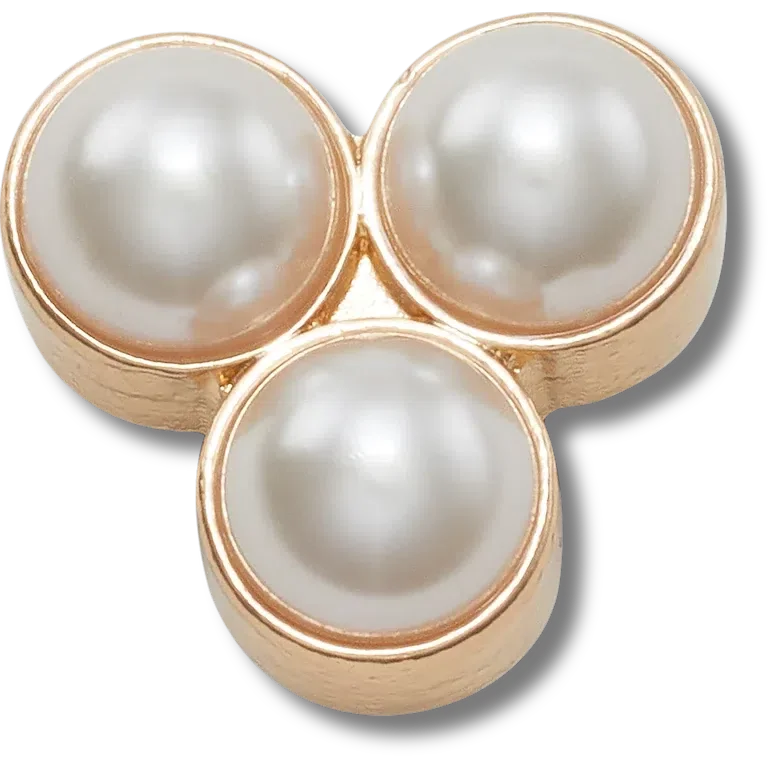 Triple Pearl Jibbitz™-Anstecker Triple Pearl Jibbitz™-Anstecker