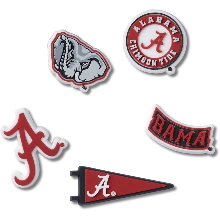 University of Alabama 5er-Pack Jibbitz-Anstecker University of Alabama 5er-Pack Jibbitz-Anstecker